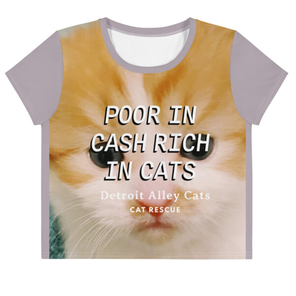 Rich in Cats Crop Top