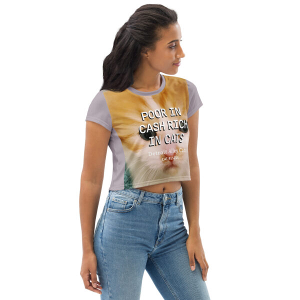 Rich in Cats Crop Top - Image 3